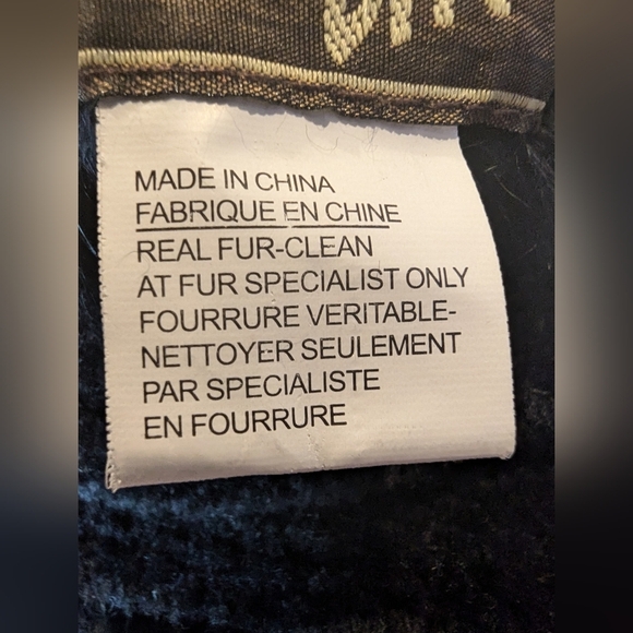 PELLE NOVA DI RIVIERA Rabbit Fur & velvet knit Scarf Black - Picture 8 of 10